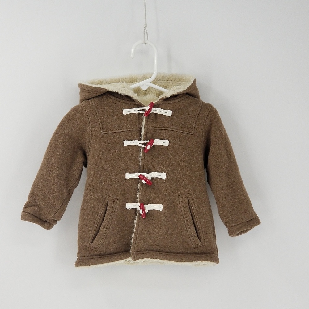 Mini Boden Funky Duffle Toggle Hooded Coat Jacket